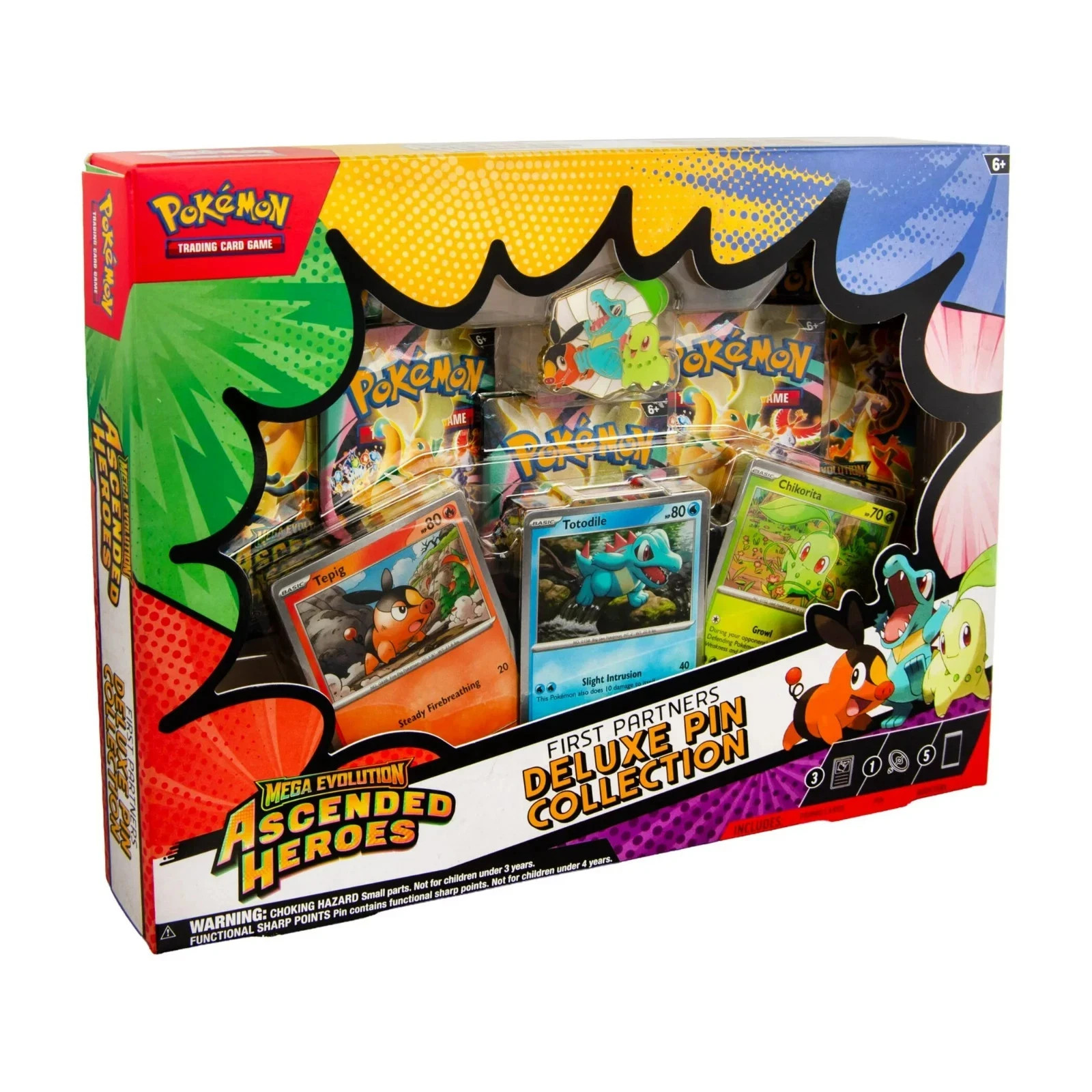 Pokémon TCG Mega Evolution Ascended Heroes First Partners Deluxe Pin Collection