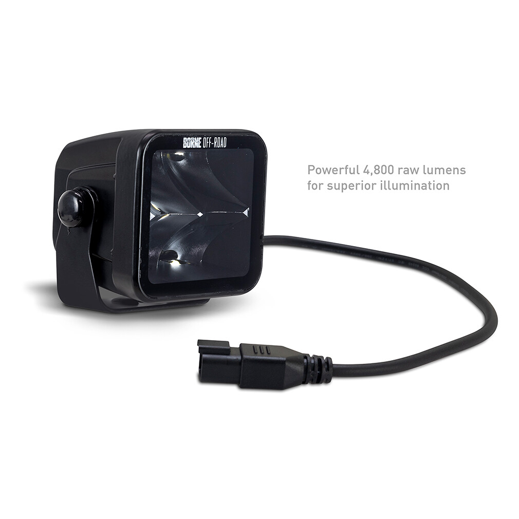 Borne Off-Road Light Pod Pair 3x3 Spot