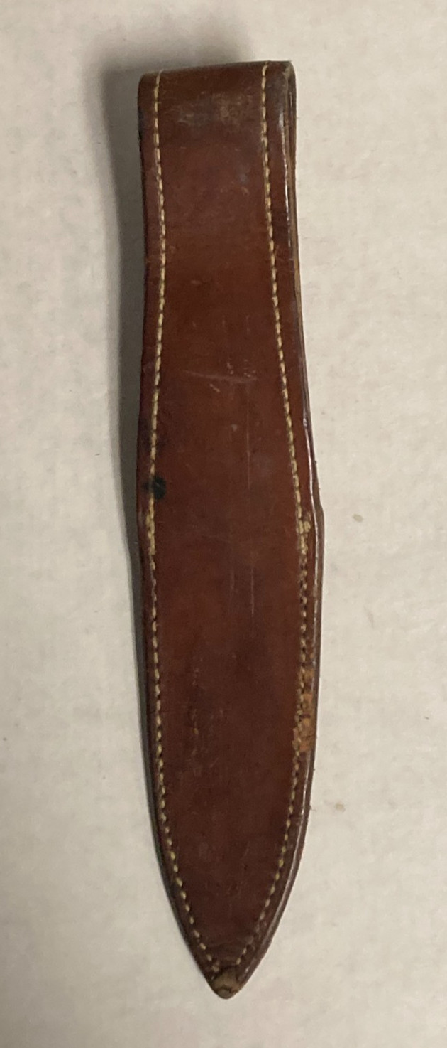 Vintage Case XX USA Hunting Knife Snap 10" Leather Sheath Only