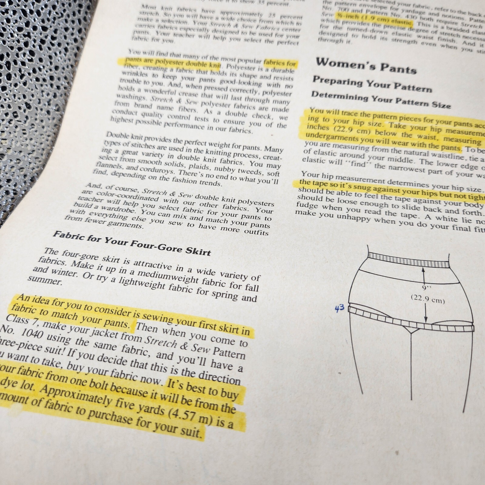 The Ann Person Method Sewing Book 1 Vintage 1978 Book Is Well Loved