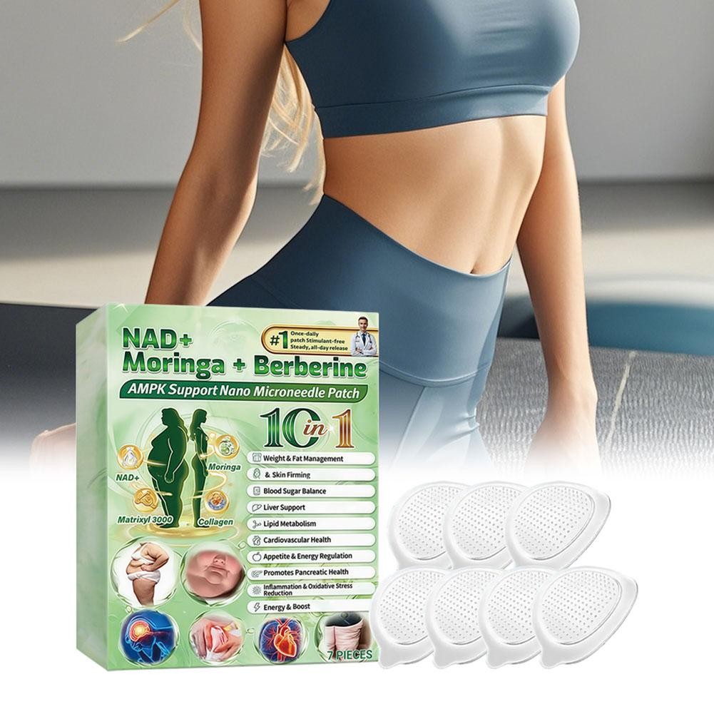 Moringa Berberine 10 in 1 Advanced Nano Microneedle Patch Weight Loss -