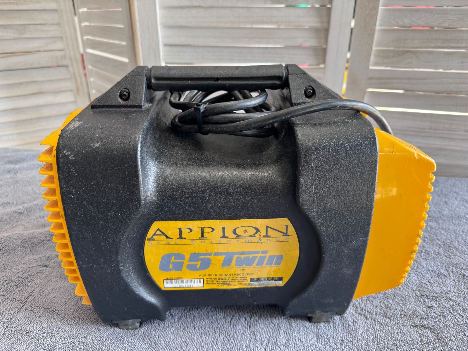 Used - Appion G5 TWIN Twin Cylinder Recovery Unit (LotA4)