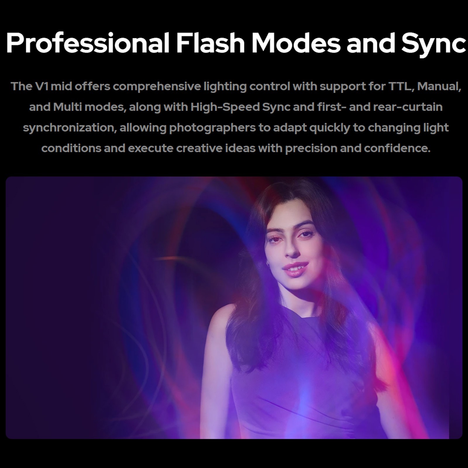 Godox V1 mid C V1midC TTL Flash Touchscreen Round Head mini Flash for Canon