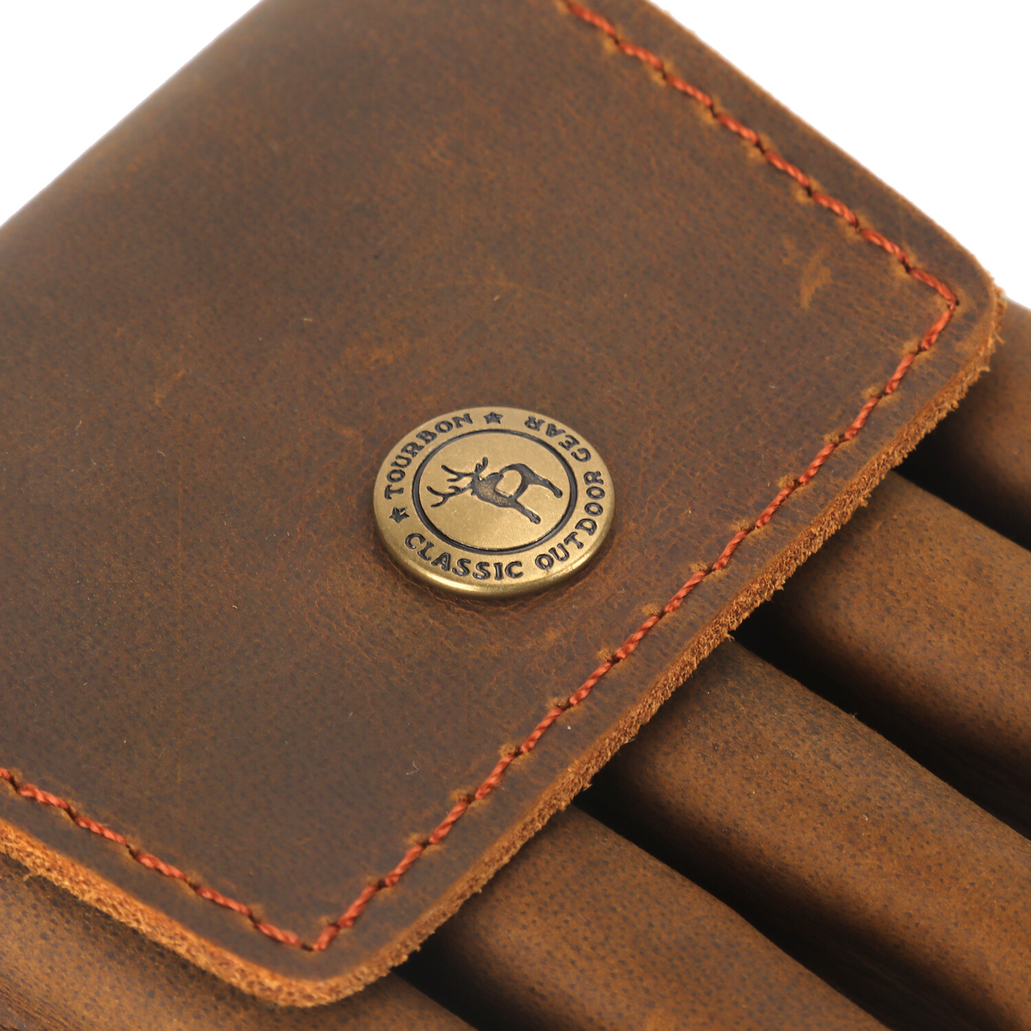 TOURBON Leather Rifle Bullets Ammo Belt Holder Pouch Cartridge Shell Wallet US