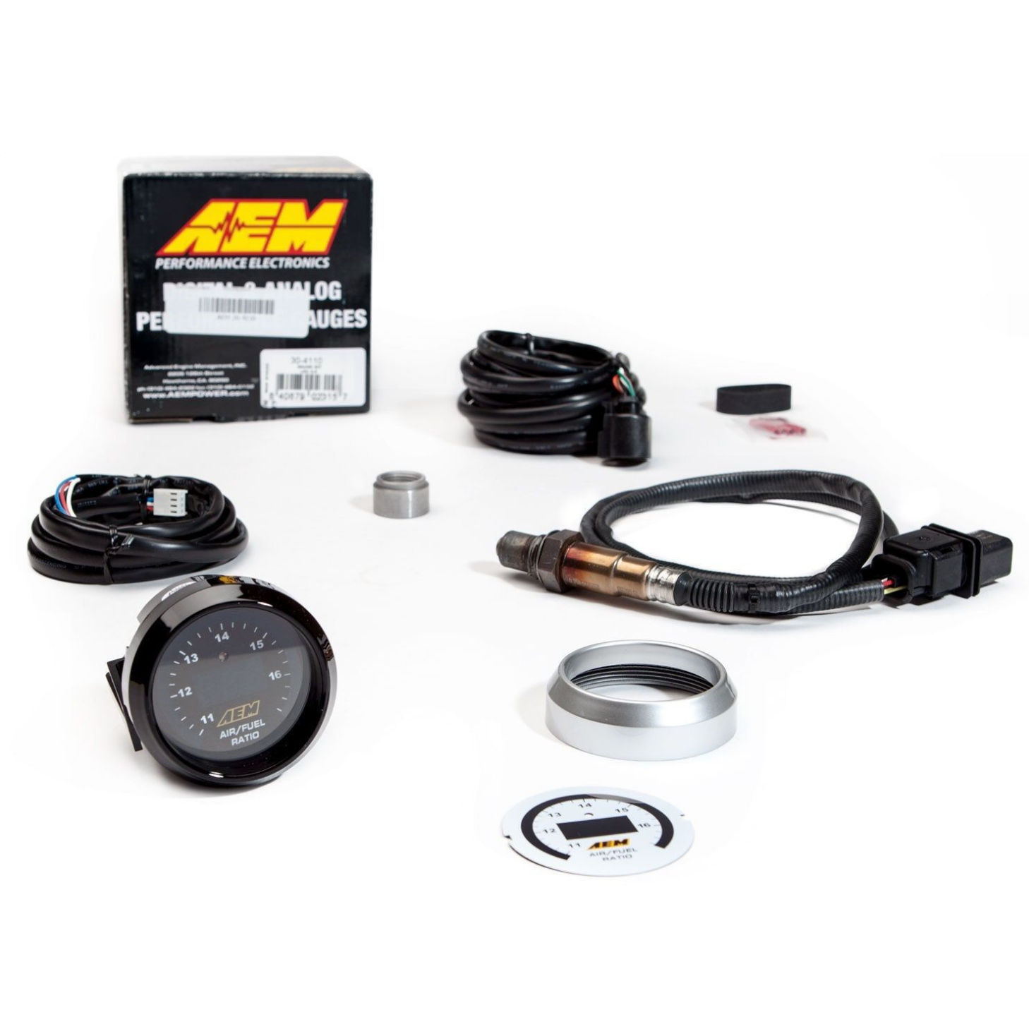 AEM 30-4110 UEGO Wideband O2 Air Fuel Ratio Gauge AFR 52mm with 4.9 LSU Sensor