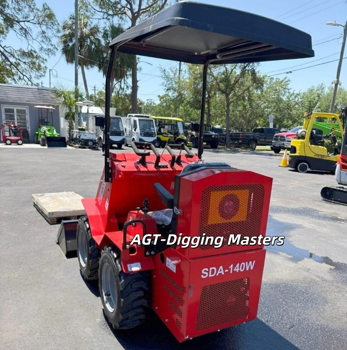 SDA-140W Ride-On Wheeled Mini Skid Steer Loader with RATO Engine