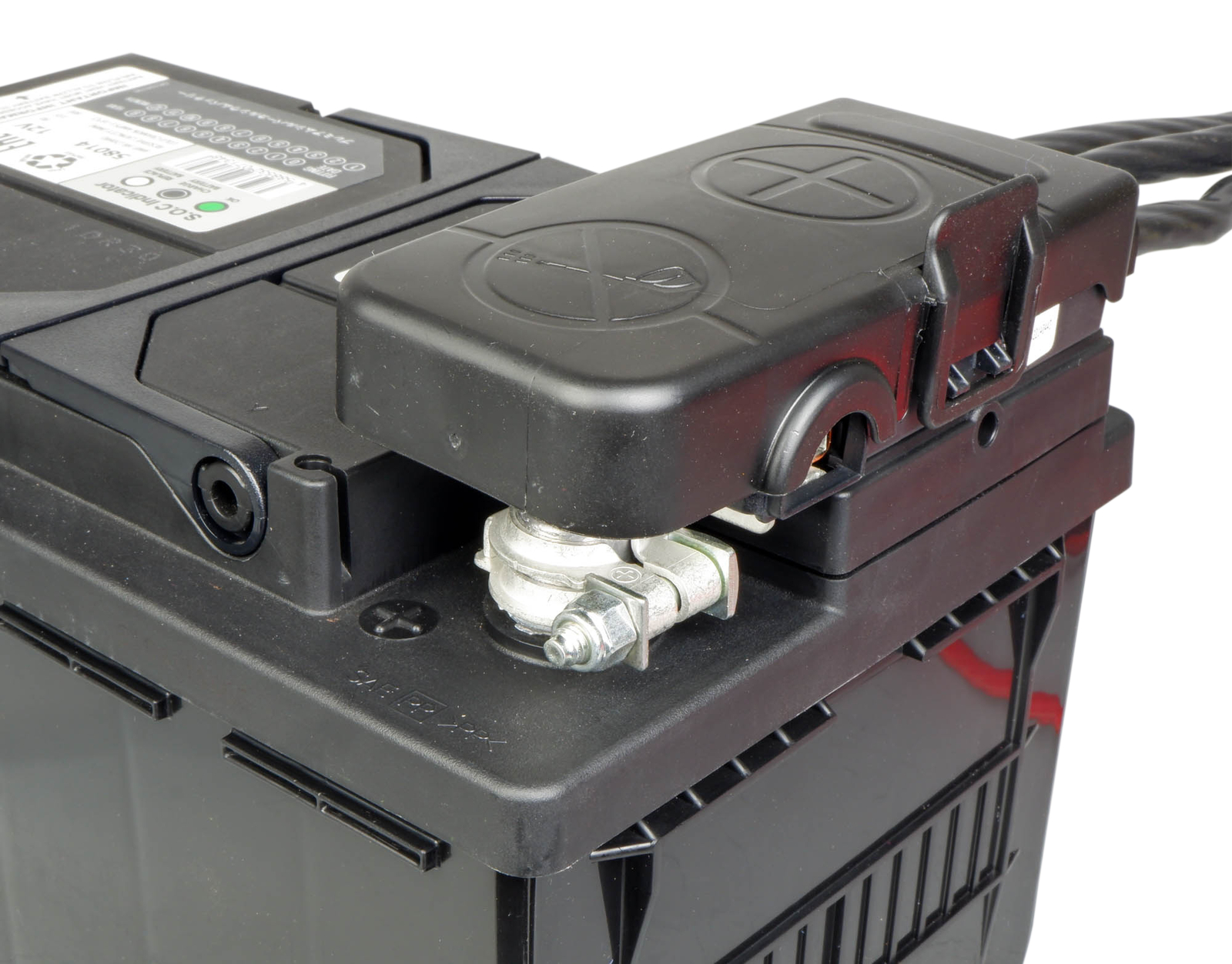 Universal On-Battery Terminal Power Distribution Fuse Box - 12v 24v Marine