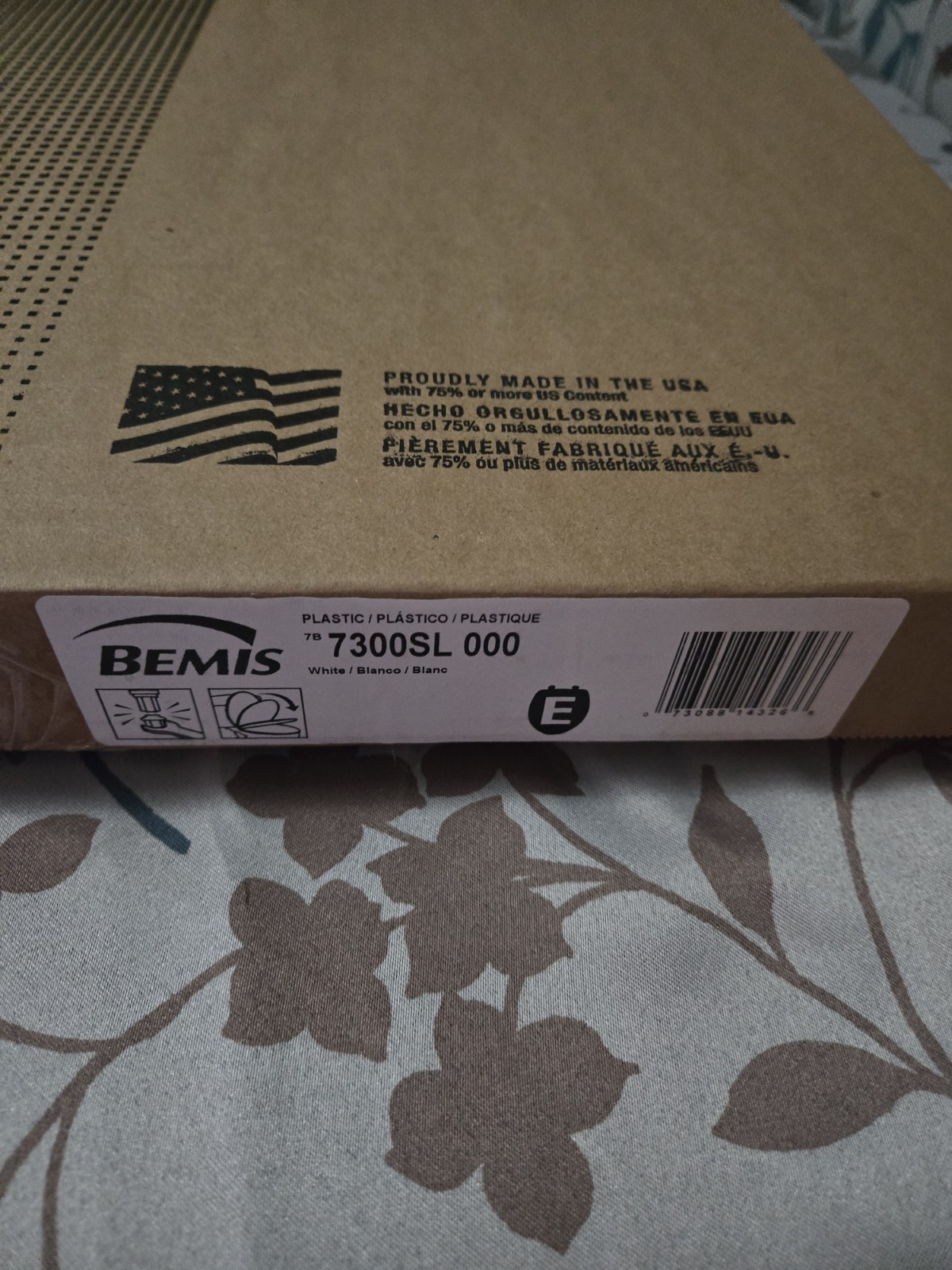 New BEMIS 7300SL 000 Toilet Seat, Elongated Bowl