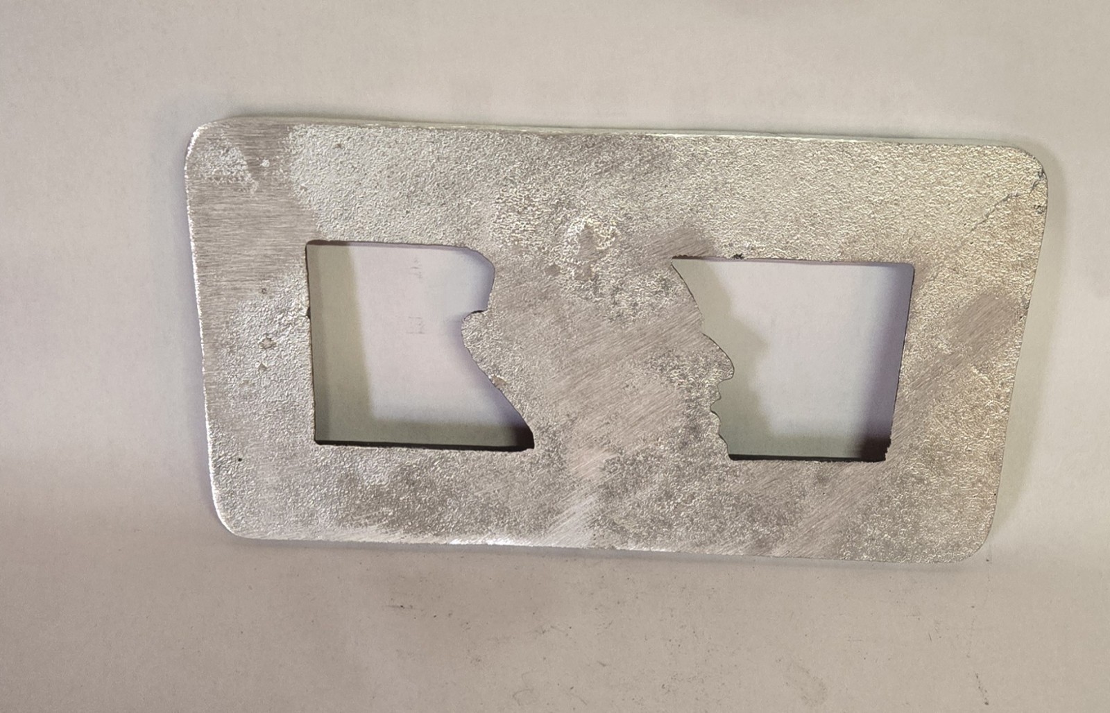 Vintage Cast Aluminum Satan Angles Rare Car Club Plaque Collectable