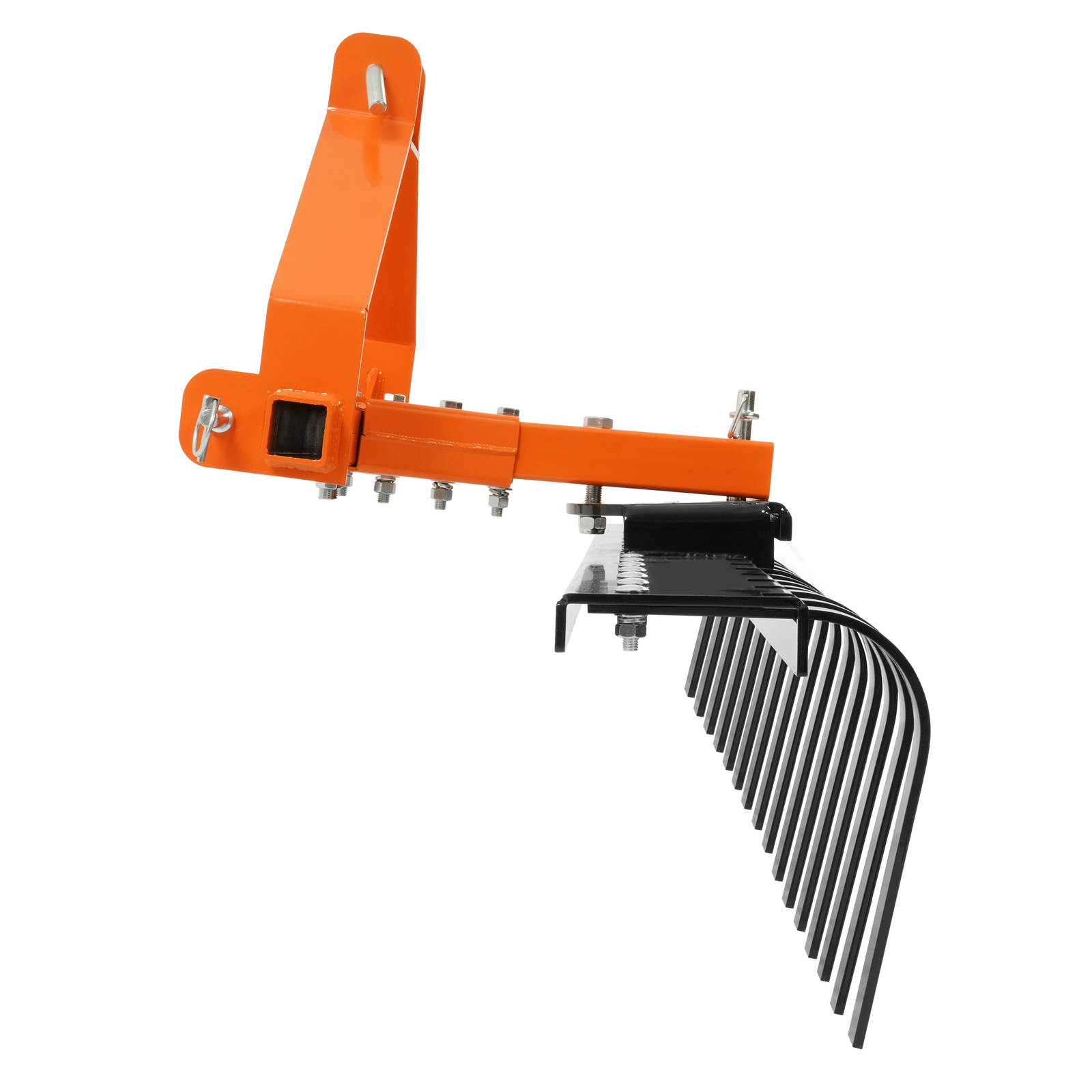 3-Point Landscape Rake 5 FT For Category-0 Tractor Hookup Landscaper Grass Comb