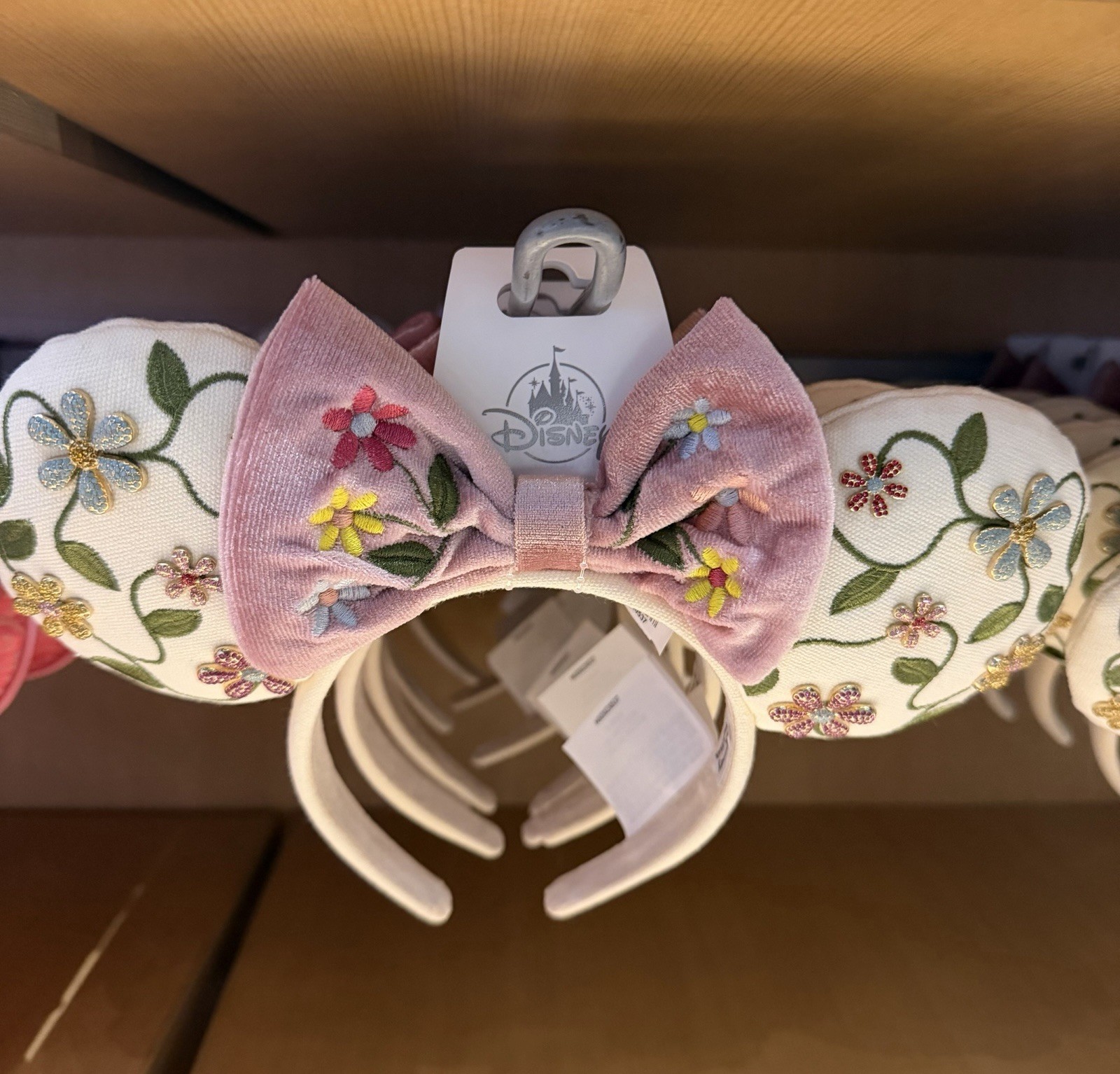 Disney Parks x Baublebar Minnie Mouse Floral Adult Ear Headband NWT