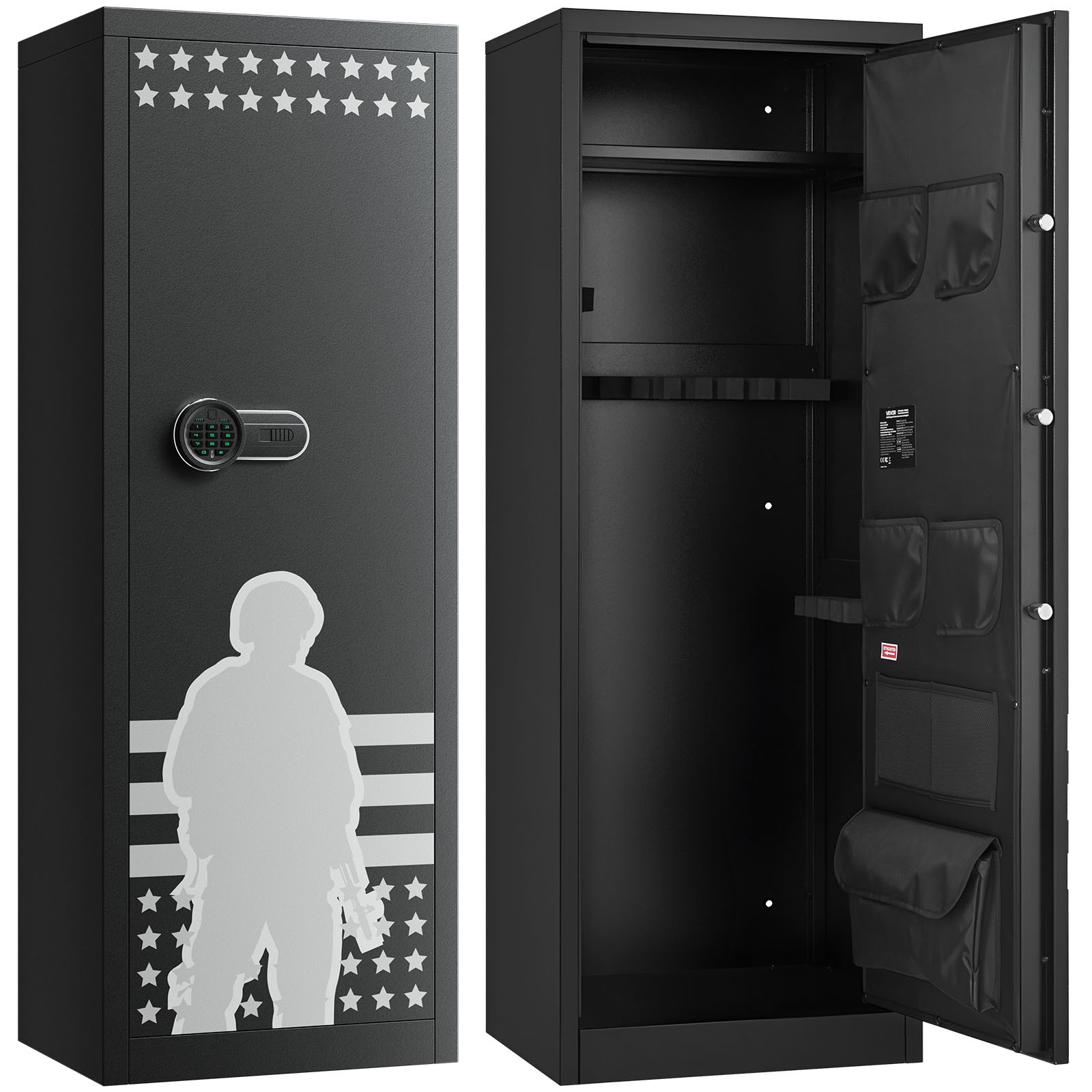 Uimoso 10-12 Gun Safe Cabinet for Rifles and Pistols, Assembly Required