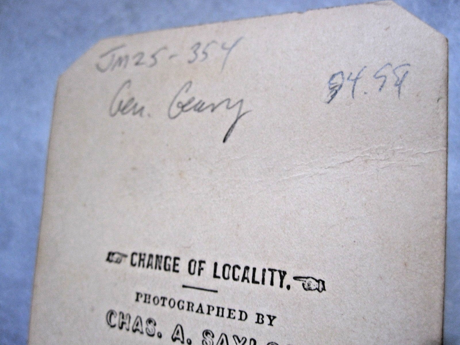 CDV - Civil War Gen. John White Geary of PA - Portrait