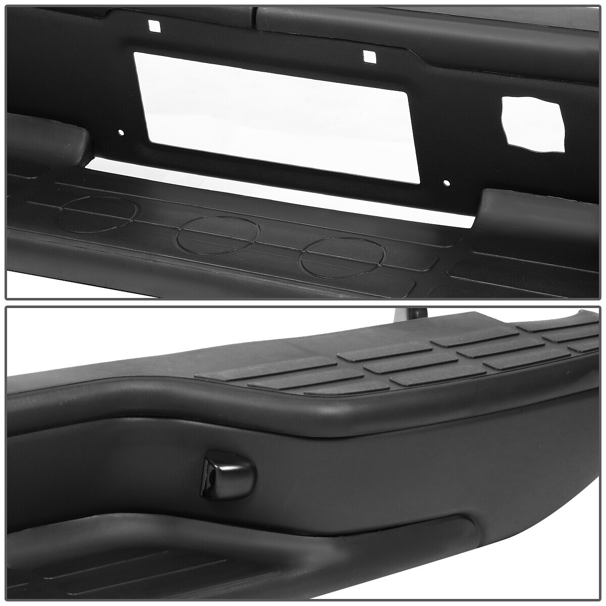 FOR 99-07 CHEVY SILVERADO GMC SIERRA 1500 2500 BLACK REAR STEP BUMPER ASSEMBLY