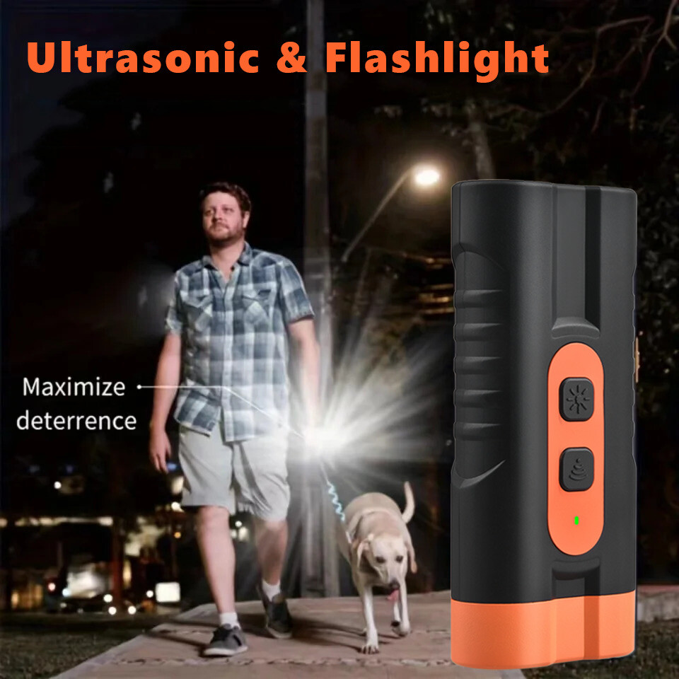 Ultrasonic Dog Repeller Anti Bark Device Stop Barking Humane Pet Training Tool