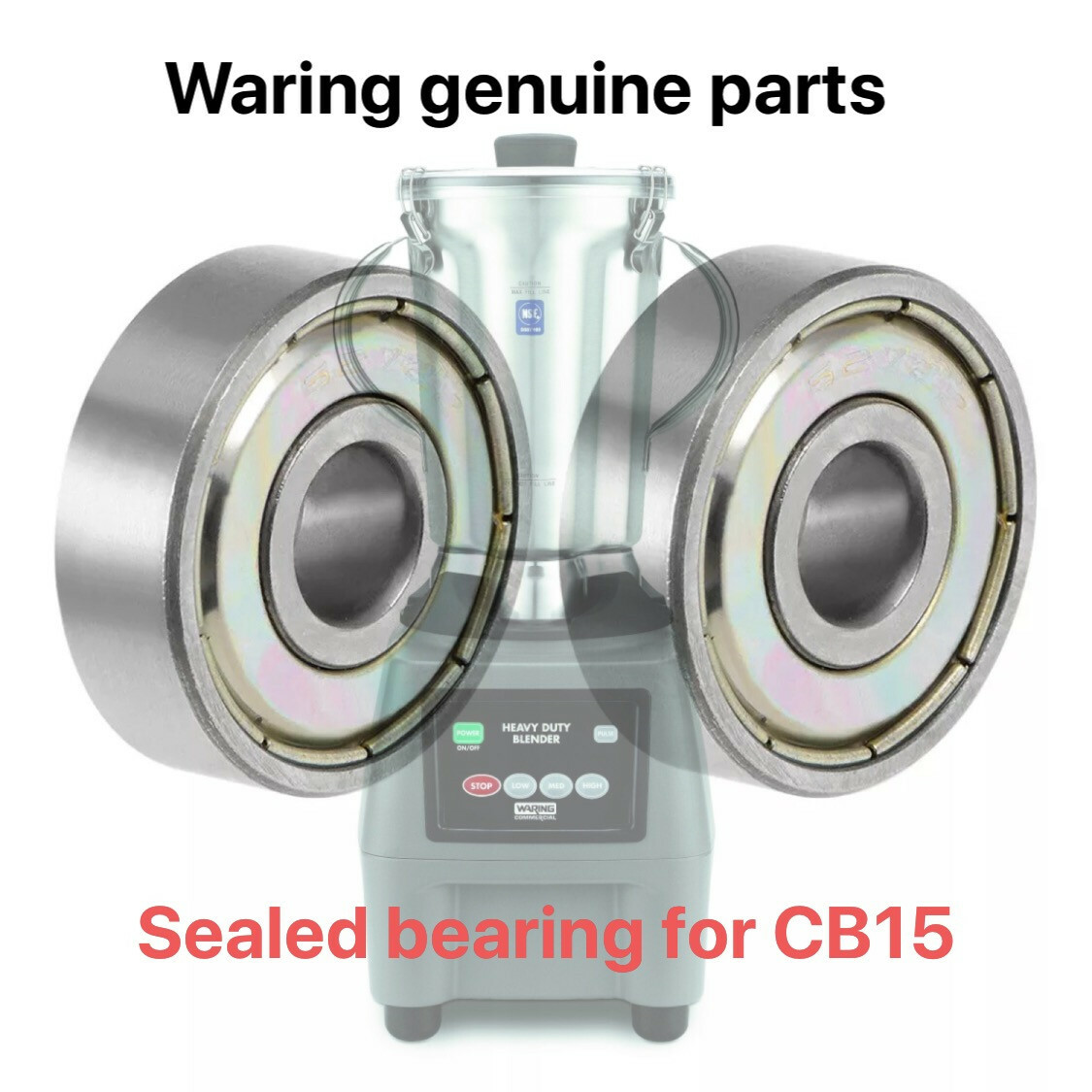 2 Pieces for Waring Blender Sealed bearings 018386 For CB6 CB10 CB15 Blender