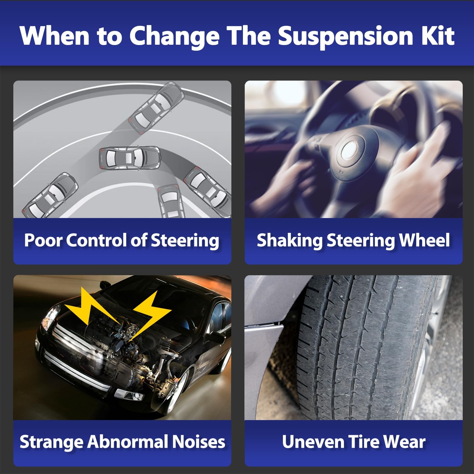 Control Arm Rear Suspension Kit Lateral Arm Sway Bar Link