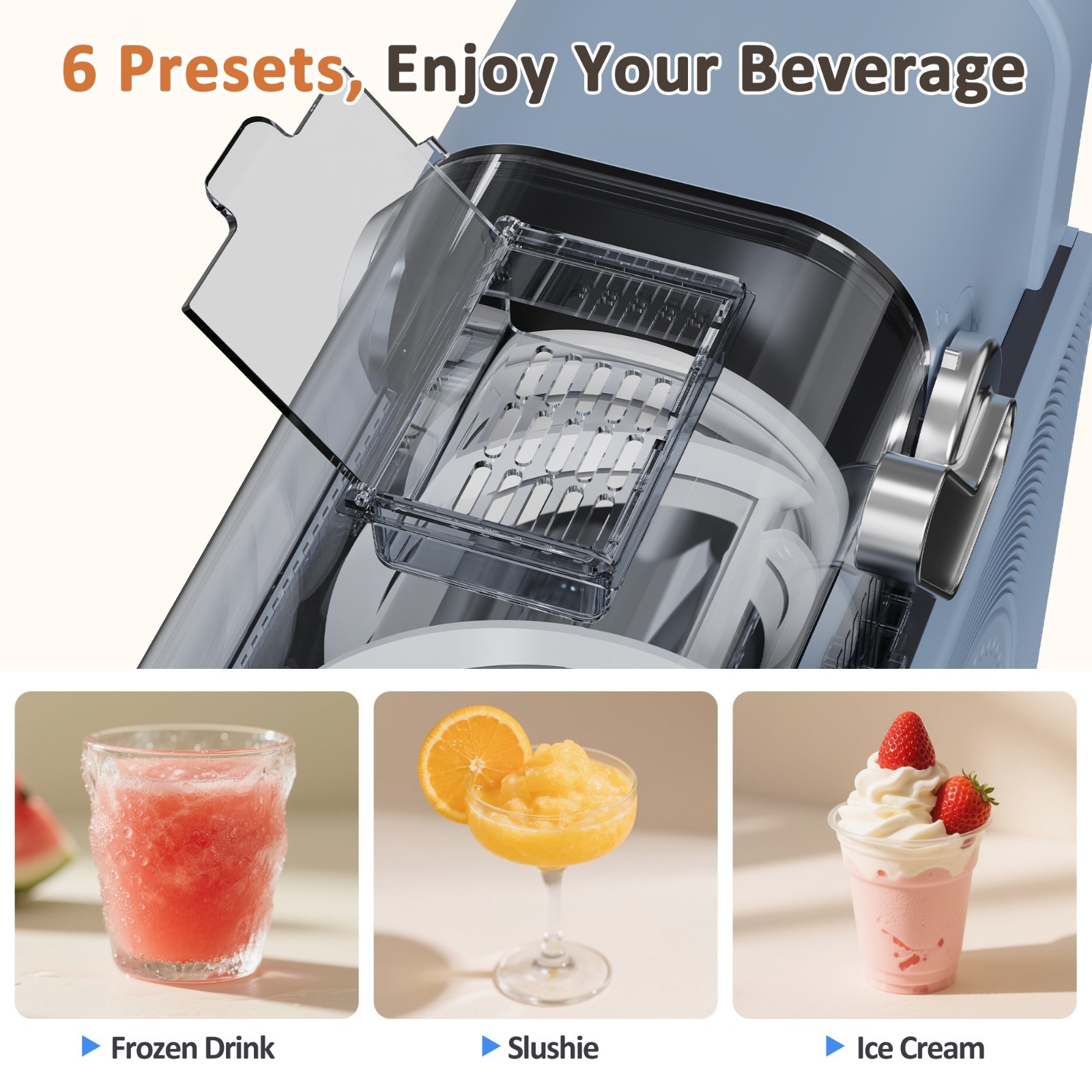 WizAura Slushie Machine, No Ice Needed Slushy Machine for Home