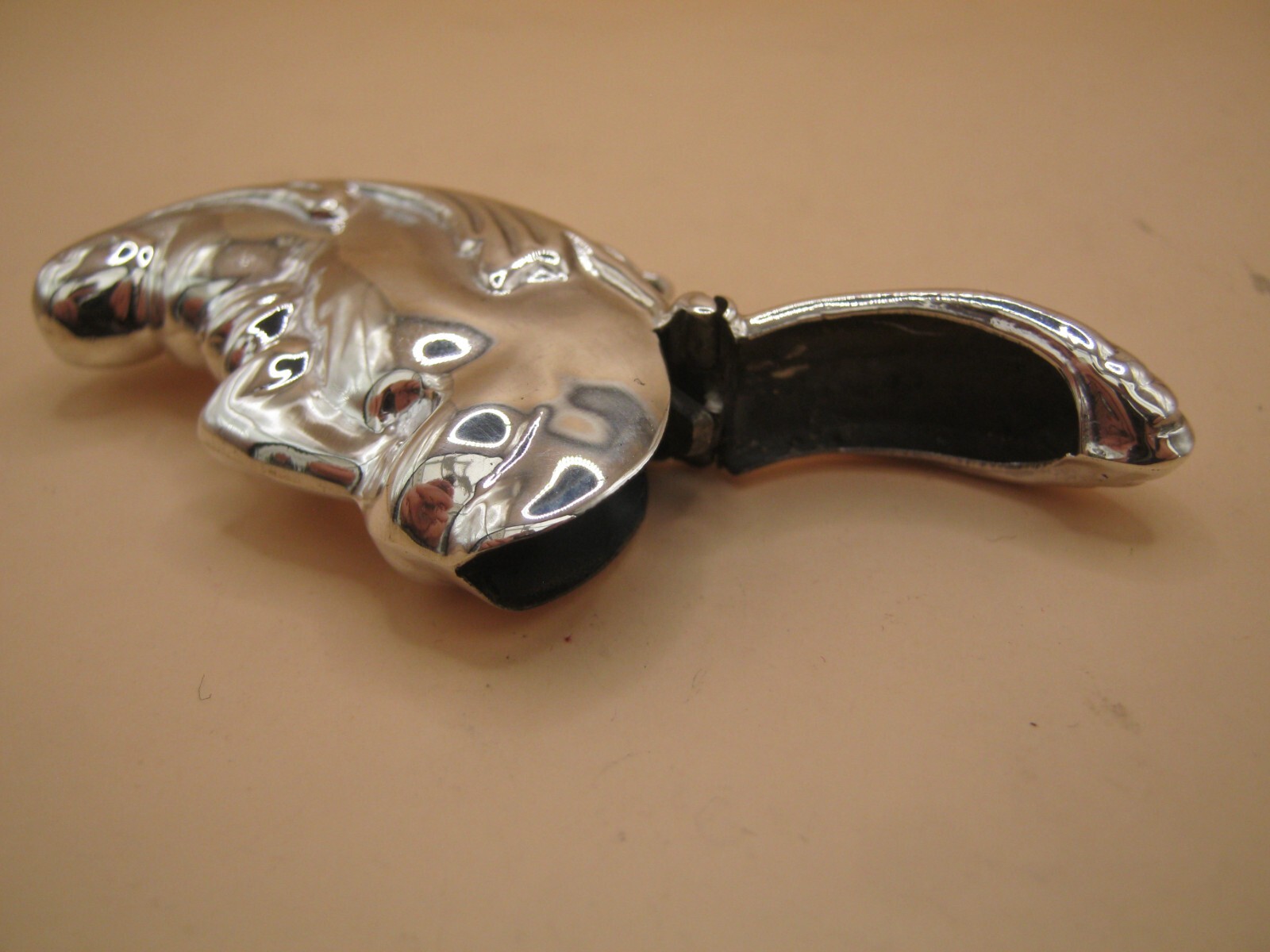 English Hallmarked Sterling Silver Man In The Moon Vesta Case Box Locket