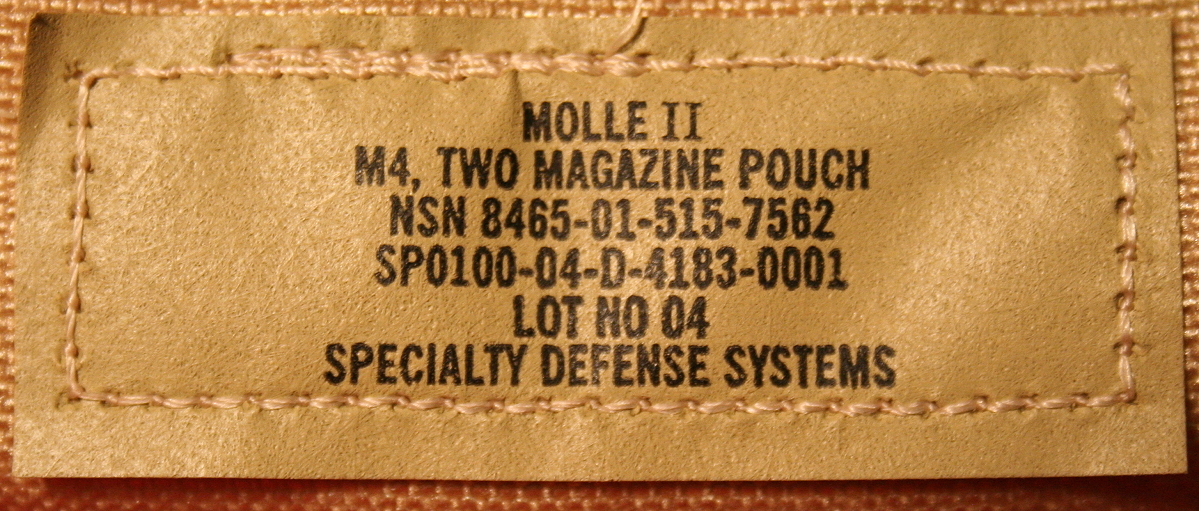 2 NEW US Military Double Mag Pouch Desert Camo, Molle Ammo Pouch