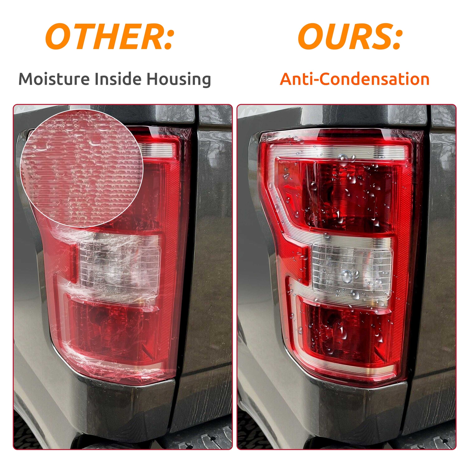 For Ford F150 F-150 2018 2019 2020 Red Lens Rear Tail Light Lamp LH Driver Side