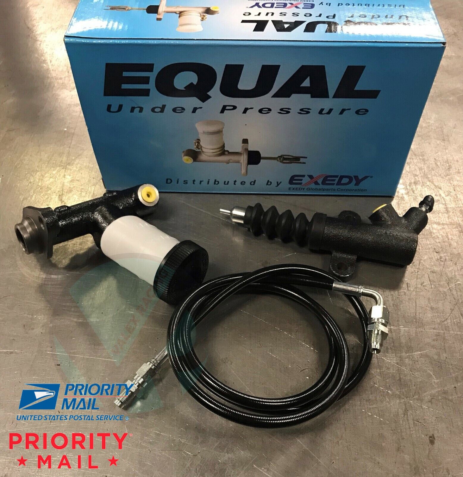 Exedy Master & Slave Cylinder & Stainless Clutch Line Kit For 90-05 Mazda Miata