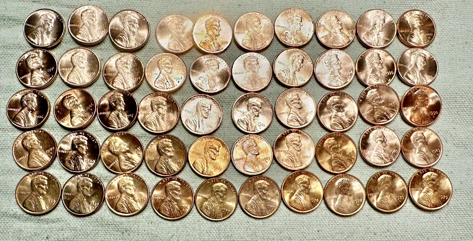 1959 - 2024 P & D S MS Set 148 Uncirculated Lincoln Includes 7 1982 & 60D SD