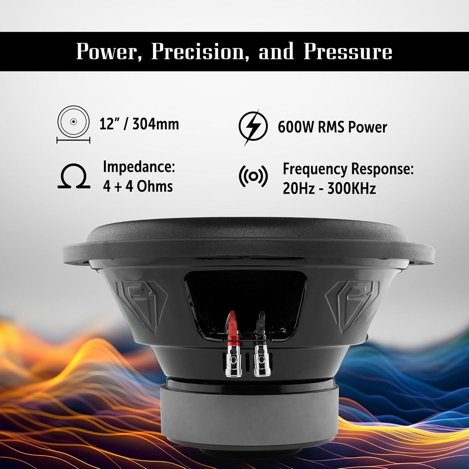 Black Diamond 2 x 12" Car Subwoofer Bundle with Monoblock Amplifier