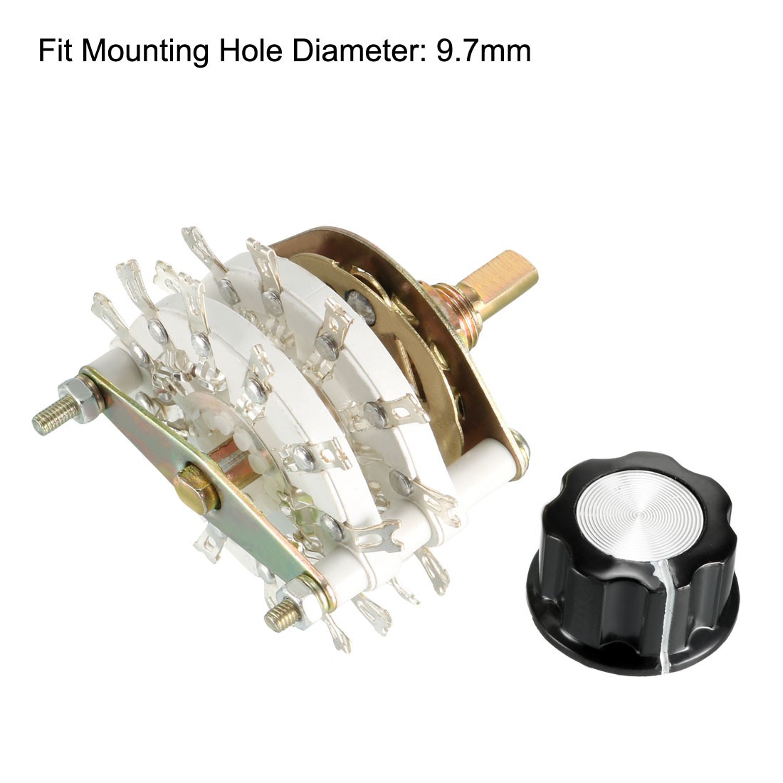 P5T 4 Pole 5 Position 2 Deck Switch Selector Band Channel Rotary