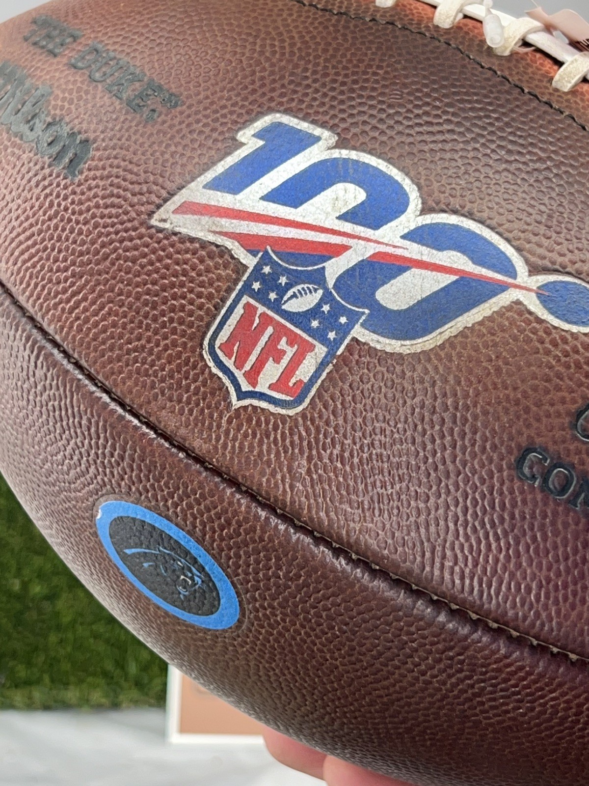 NFL100 "The Duke" Wilson Football - Carolina Panthers Game Prepped & Conditioned