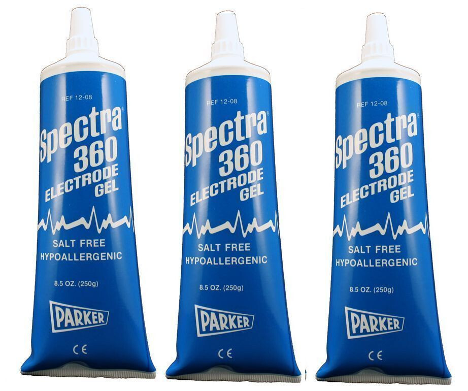 6 Pack Parker Spectra 360 Electrode Gel Conductive Gel ECG Gel 8.5 oz. Tube