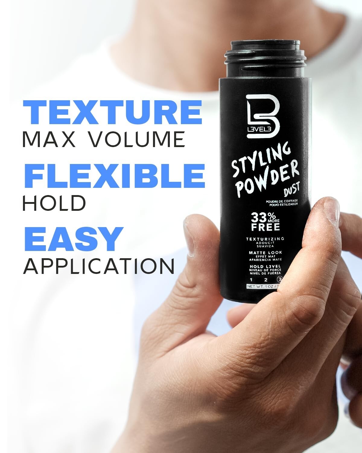 L3VEL3 Styling Powder Dust /Texturizing/Matte Look/Hold Level 3