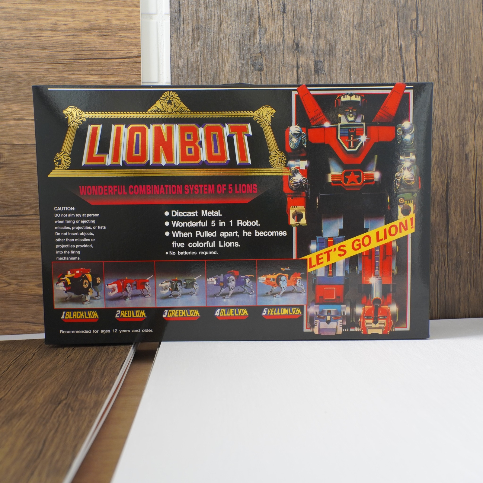 Lionbot 1980 Chogokin Die-cast Metal 5-in-1 Golion Robot Set (Taiwan Version)