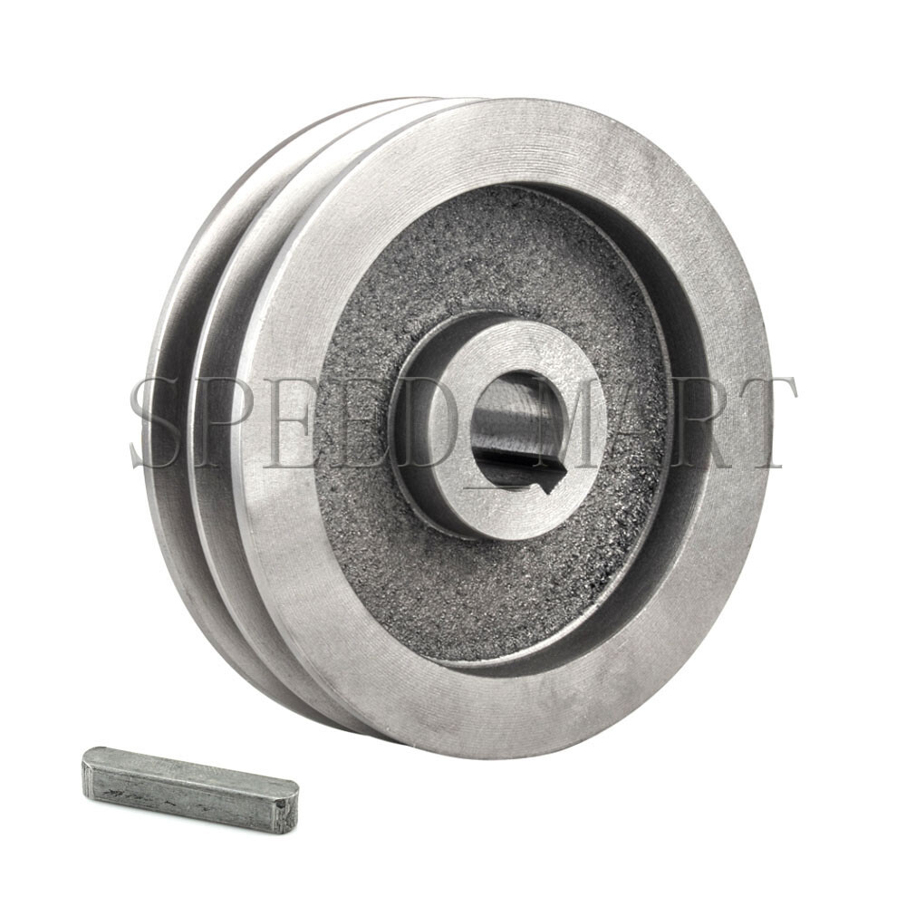 A Type Belt Pulley Double V Groove Bore 19-28mm OD 120mm for Power Motor Engine