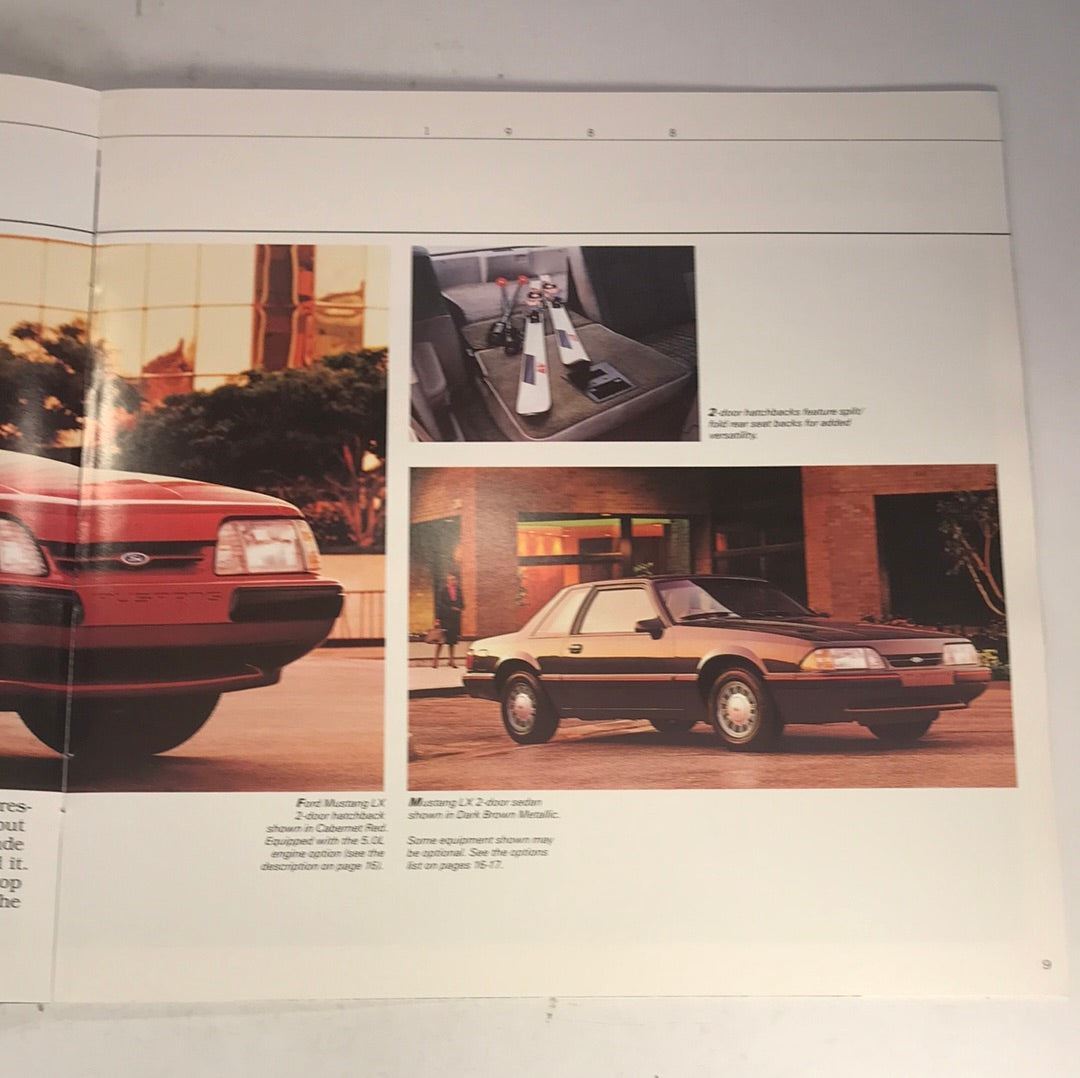 1988 Ford Mustang dealer sales brochure