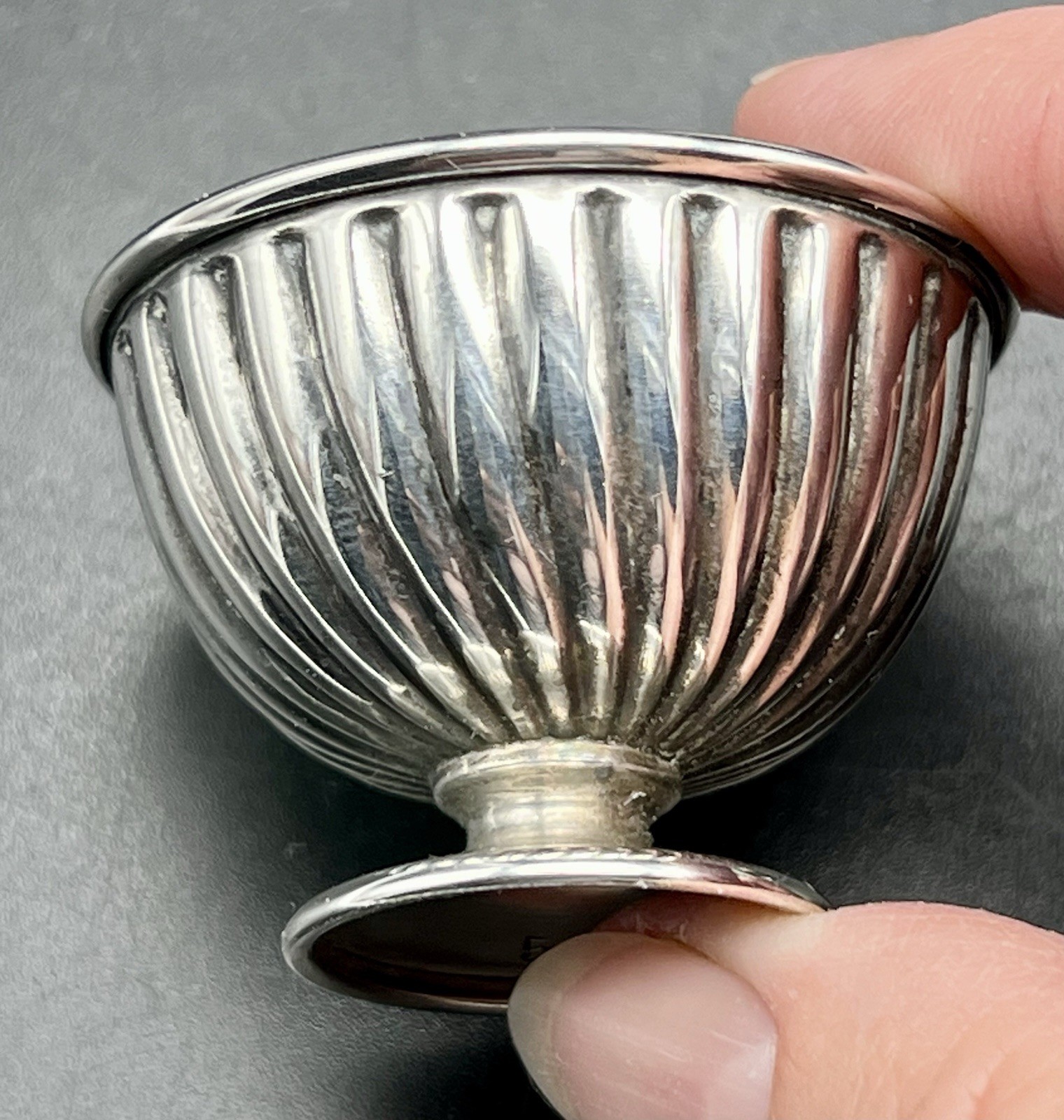 Vintage Sterling Silver 925 Salt Cellars, Mixed. 33 Grams- Photos.