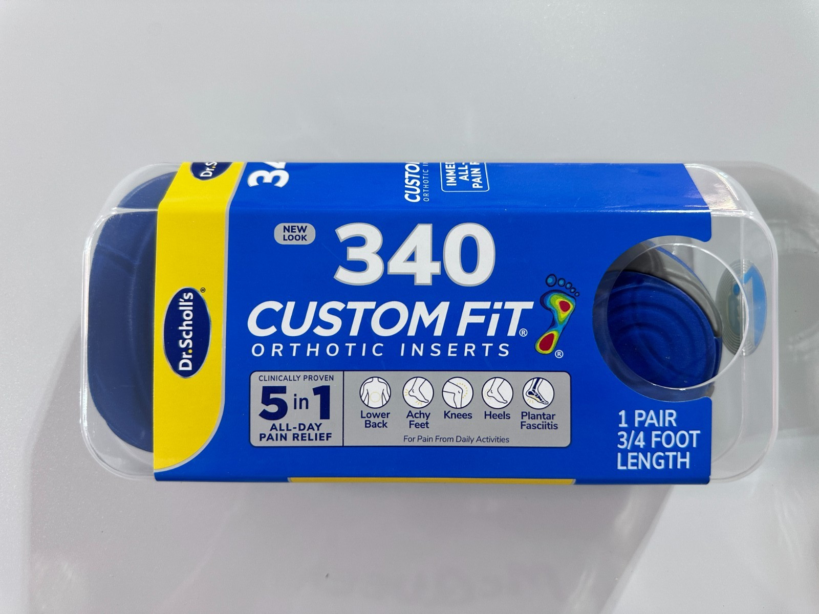 Dr. Scholls CF 340 Custom Fit Orthotic Inserts - New Sealed