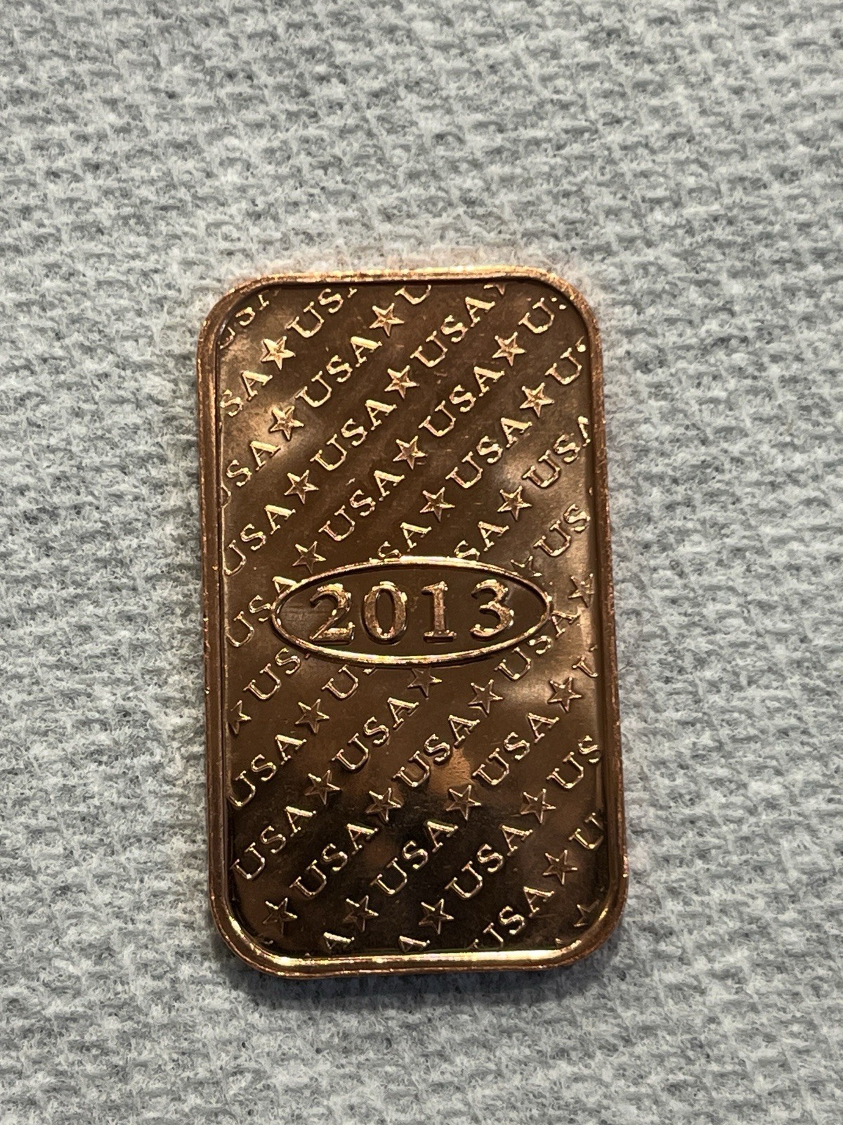 1 oz Copper Bar Morgan Dollar Motif.