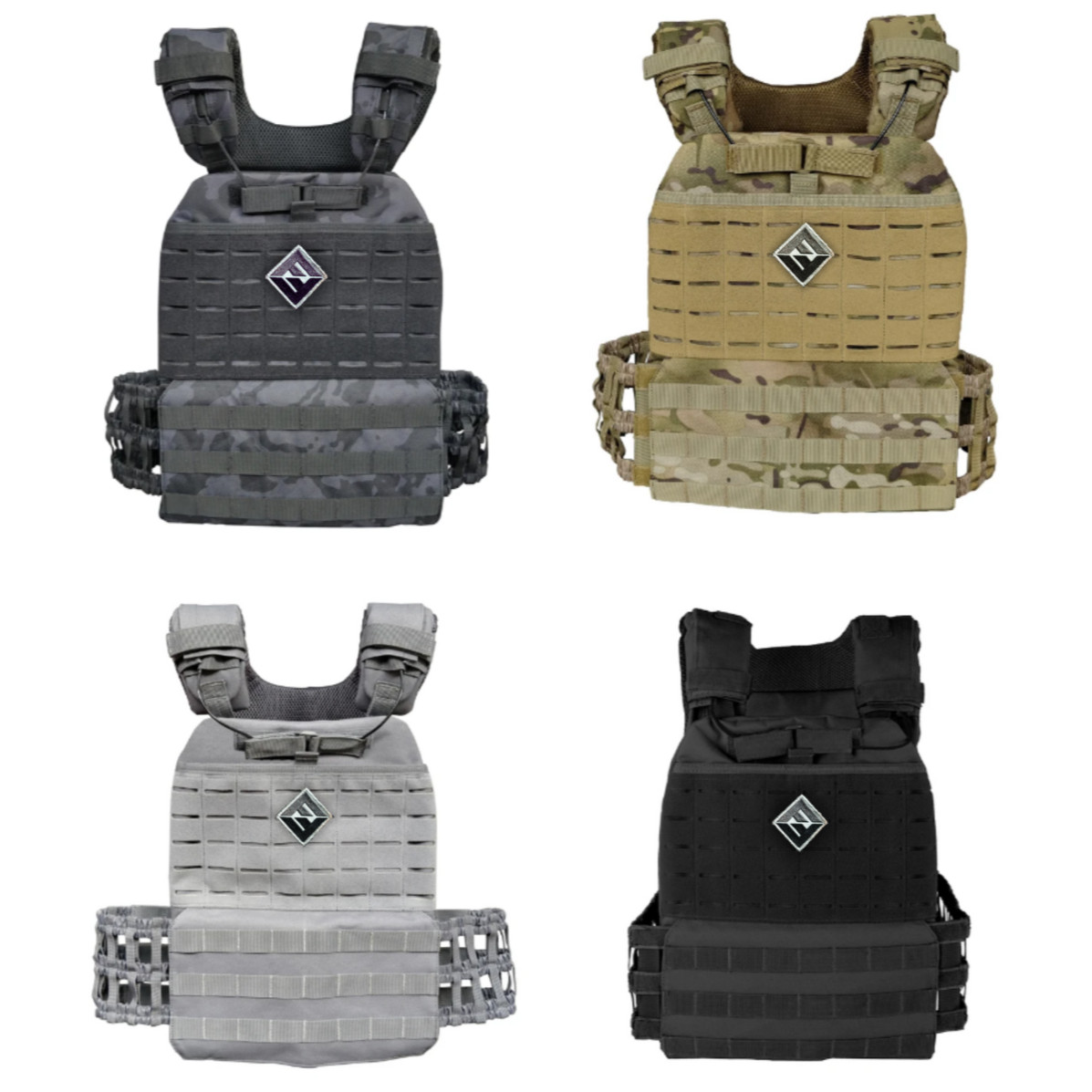 F&F Steel Adjustable Weight Vest - INCLUDES Pair of F&F Steel Vest Plates