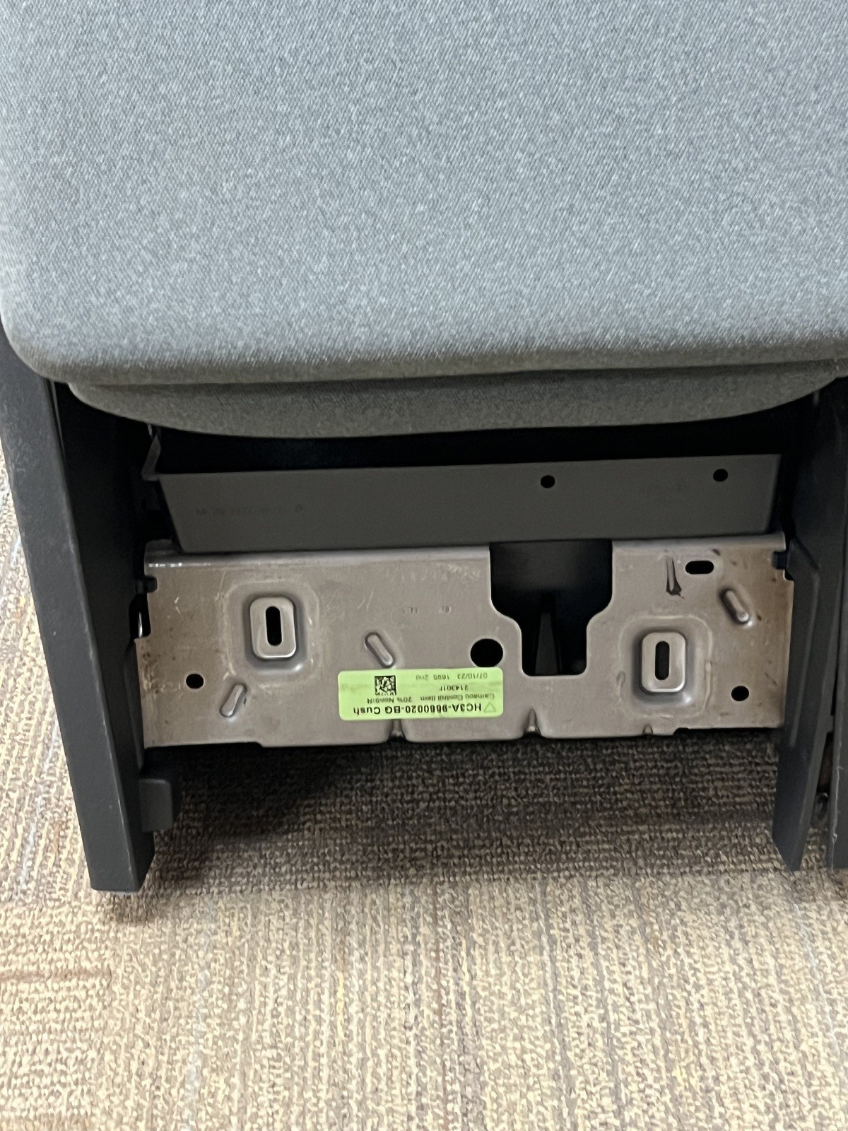 2023-24-25 Ford F-250 F-350 Superduty Center Console Medium slate Cloth Jumpseat