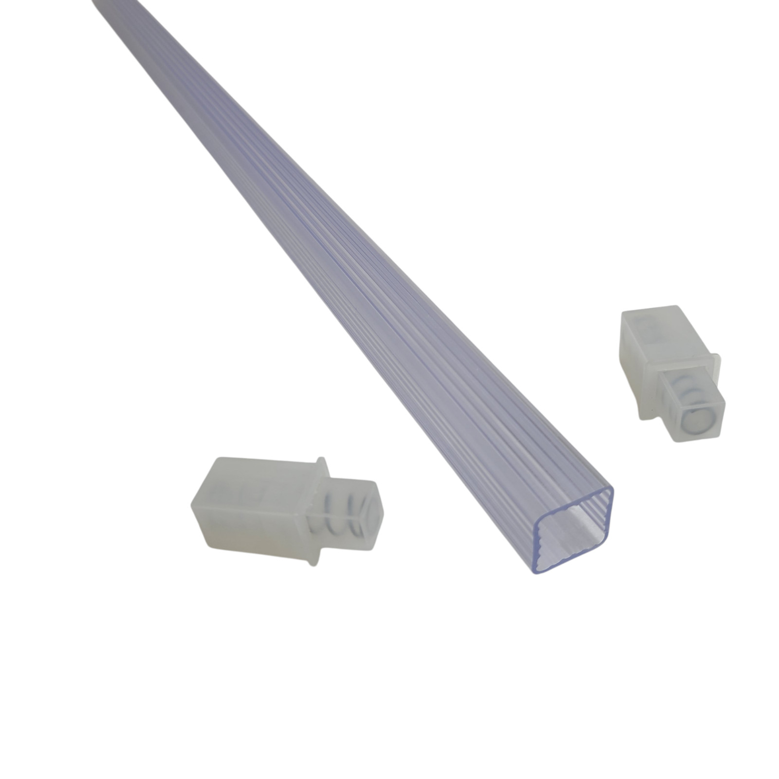 Clear Acrylic Towel Bar Rod Spring Rack 24 inch Mid Century Modern Vintage Retro