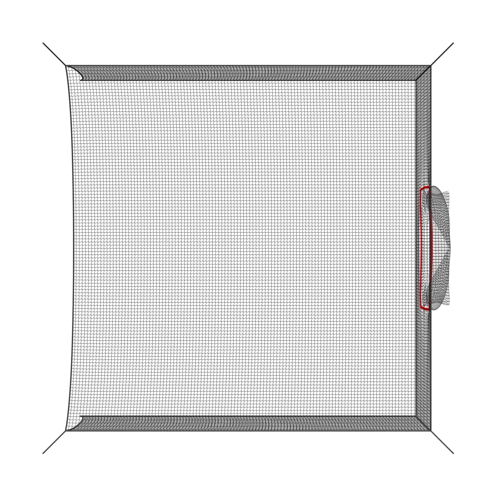 VEVOR Golf Batting Cage 10 x 10 x 10FT Golf Cage for Indoor Outdoor Backyard