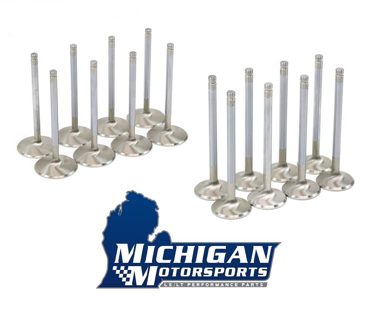 Stainless 2.000" / 1.55" High Performance LS Valve Set 243 799 317 241 853 806