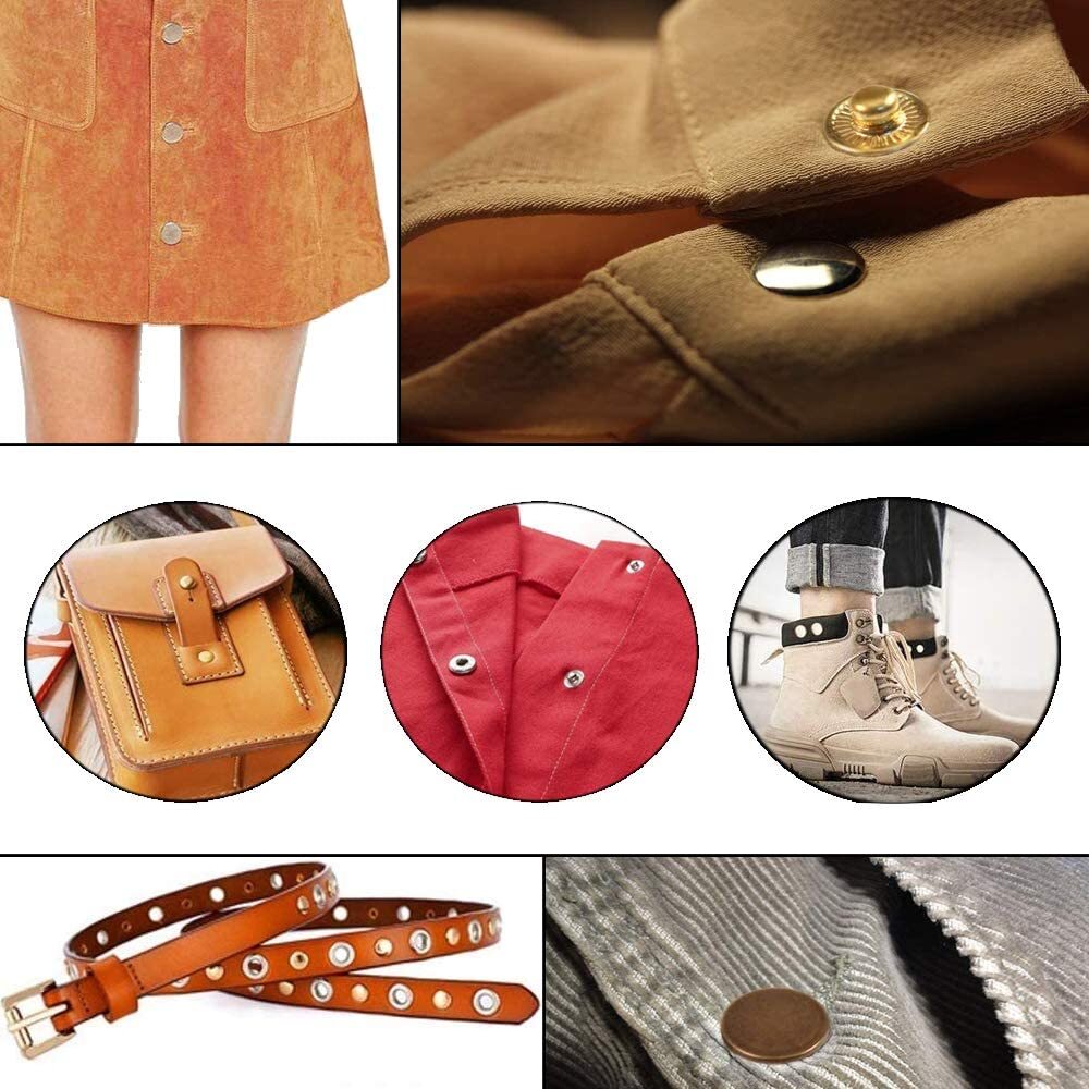 Stainless Steel Fastener Snap Press Stud Cover Cap Button Marine Boat Canvas Kit
