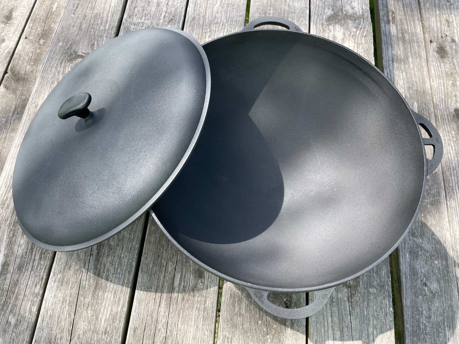 8L Cast Iron Cauldron Kazan WOK with Lid