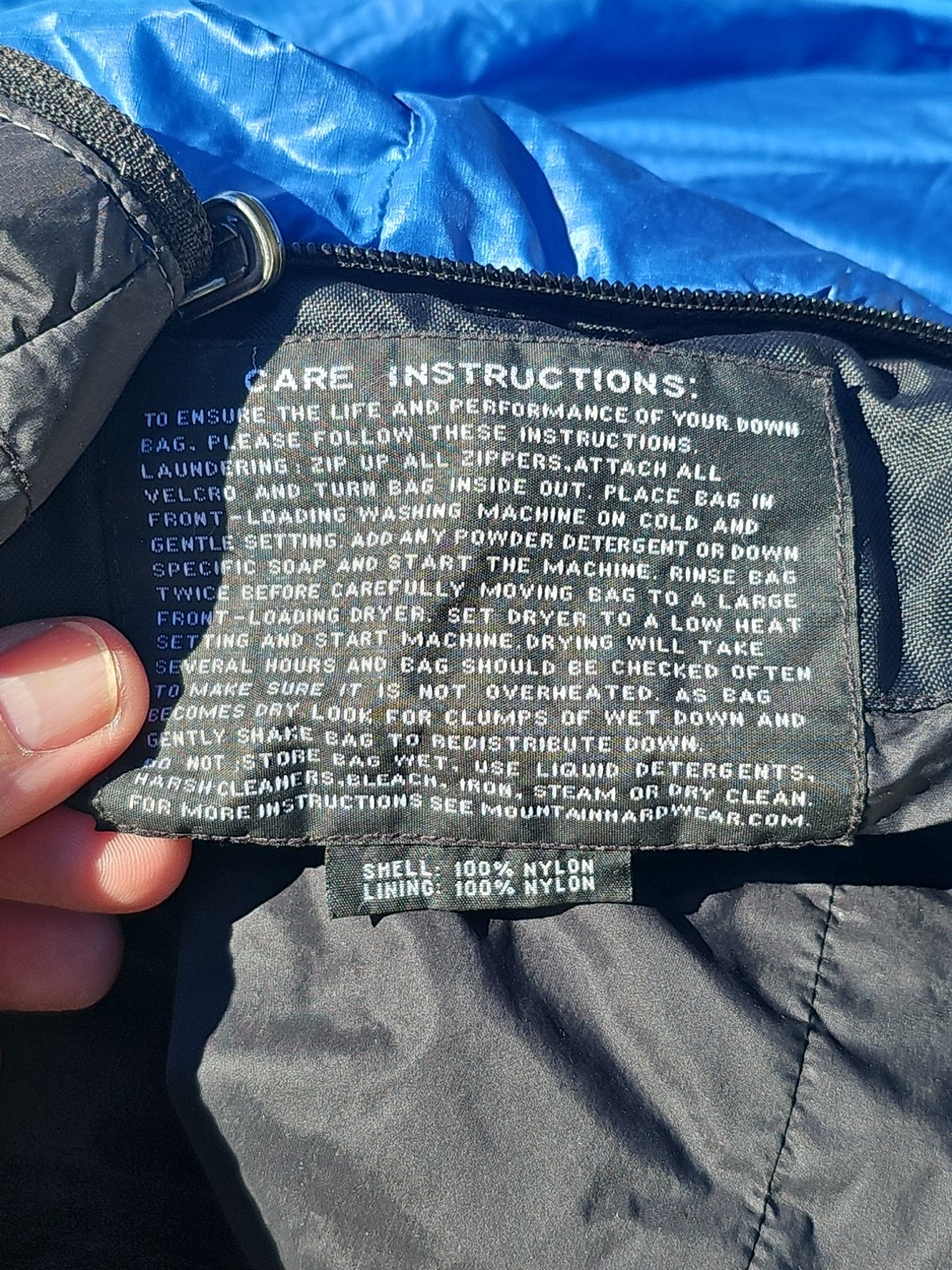 Mountain Hardwear Phantom 32 Degree Sleeping Bag 800 Fill Down Reg Length LZ EUC