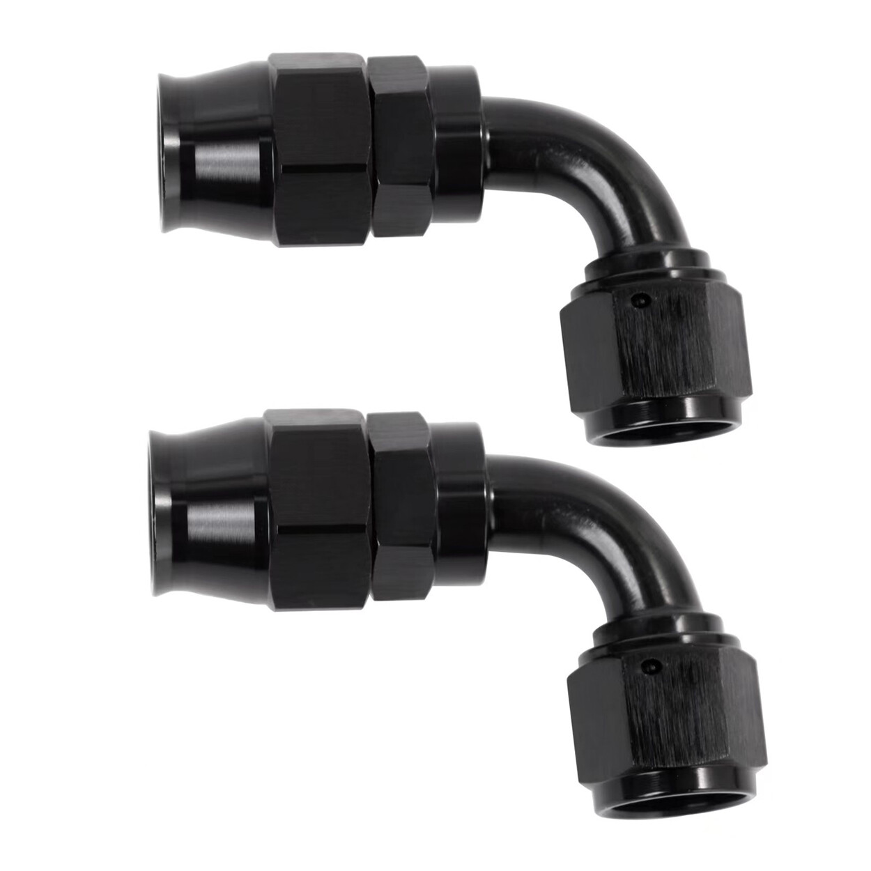 LokoCar PTFE Hose End Fittings 4AN 6AN 8AN 10AN 0° 45° 90° Degree Fits PTFE Hose