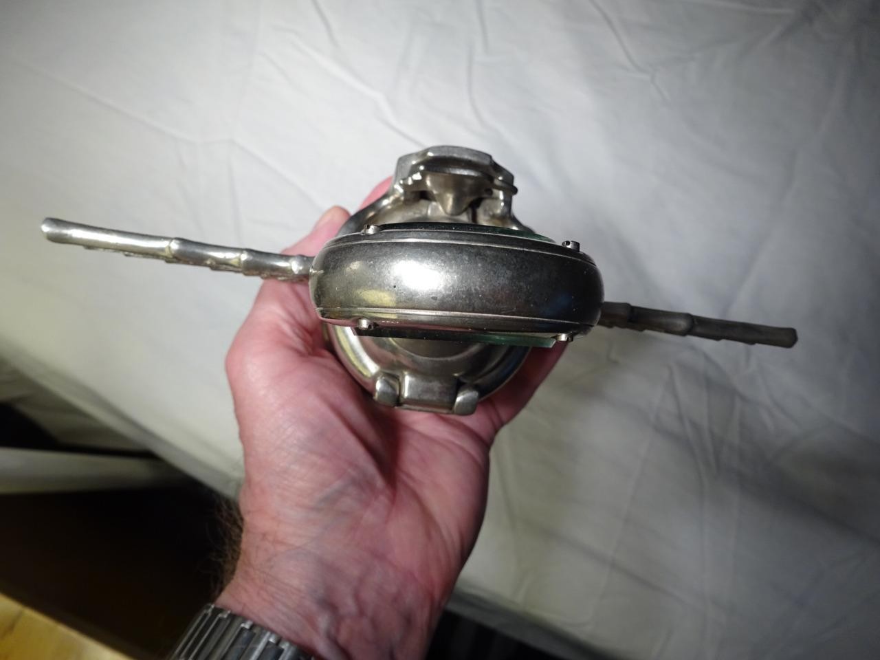 ANTIQUE WINGED EAGLE BOYCE MOTO-METER RADIATOR CAP HOOD ORNAMENT Minty