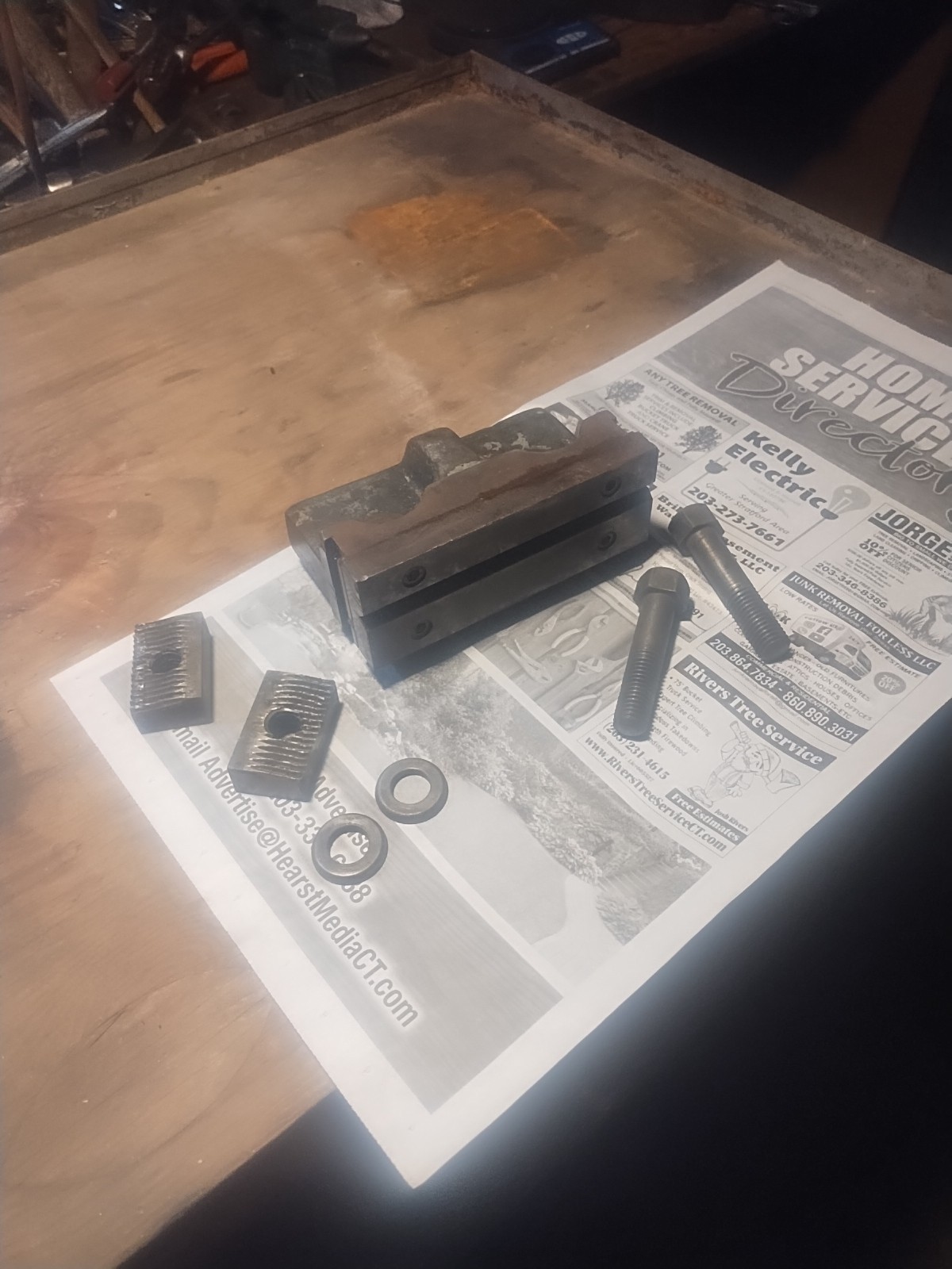 Vintage Machinists Drill Press Vise Jaw 6 Inch