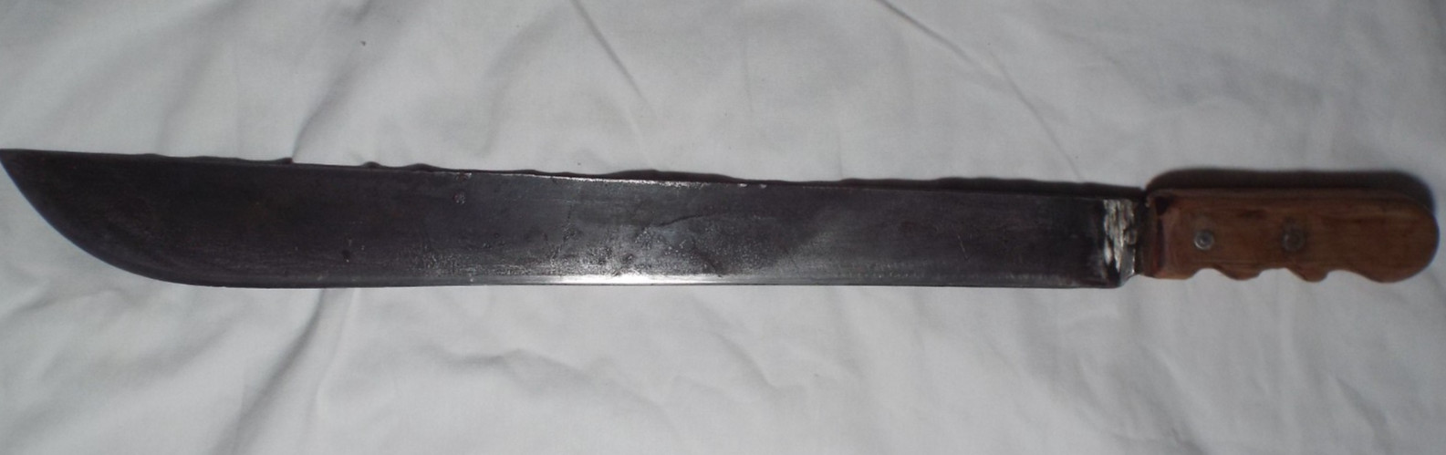 WWII British MARTINDALE ALLIGATOR LOGO 1945 Machete in USMC Canvas Scabbard